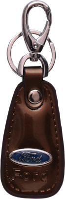 

Oyedeal Ford Leather Metal KYCN1521 Locking Key Chain(Brown)