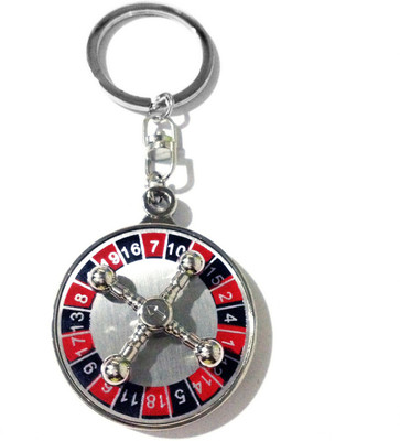 

Tech Fashion Casino Roulette Wheel Game Locking Key Chain(Red, Black)