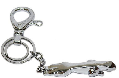 

Aura Cool Imported Jaguar Cars Full Metal Hook Key Chain(Silver)