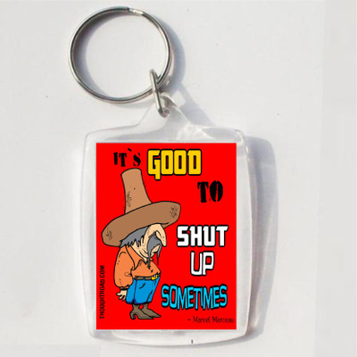 

Thoughtroad GOOD TO SHUT UP Key Chain(Multicolor)