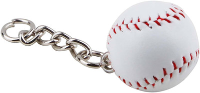 

Zobello Mini Baseball Tag Key Chain(White)