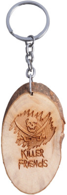 

Oyedeal Killer Friends Wooden Tree Slice Key Chain(Multicolor)