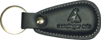 

Sondagar Arts Genuine Leather Metal Mens Key Chain(Black)