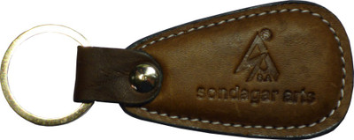 

Sondagar Arts Genuine Leather Men's Key Chain(Brown)