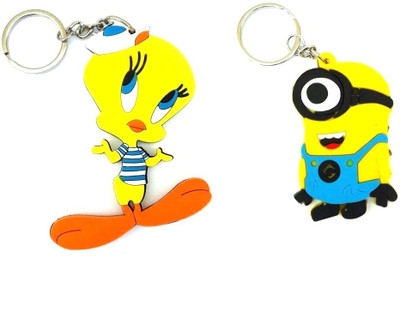 

zhosy twitty minion Locking Key Chain(Multicolor)