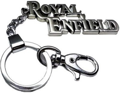 Ezone Big Royal Enfields Metal Locking Locking Key Chain(Multicolor)