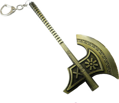 

Techpro Metal LEAGUE OF LEGENDS Olaf the Berserker Axe Locking Key Chain(Multicolor)