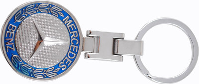 

Forty Creek Round Mercedes Benz Locking Key Chain(Blue, Silver)