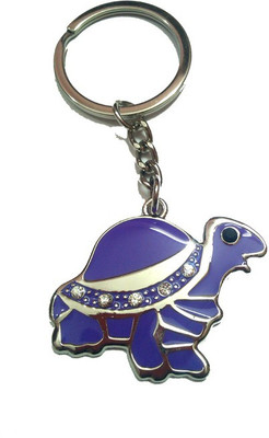

City Choice Studded Purple Turtle Key Chain(Purple, White)