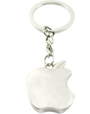 

true traders True Traders silver metal apple keychain Key Chain(Silver)