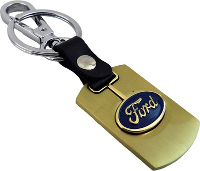 

Techpro Golden Color Ford Locking Key Chain(Silver)