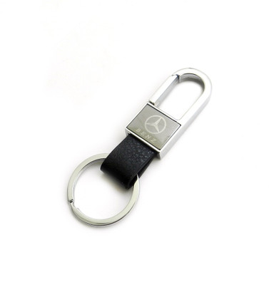 

Techpro SILVER RECTANGLE LEATHERITE BLACK MERCEDES BENZ Locking Key Chain(Multicolor)