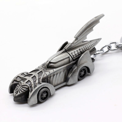 

Optimus traders Superhero Batman Justice league the dark knight 3d sharp Batmobile Meta Key Chain(Silver)