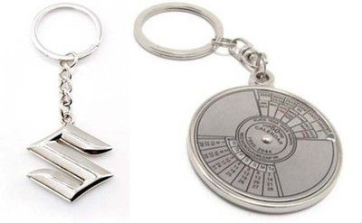 

Rashi Traders Maruti Suzuki & Calender Key Chain(Silver)