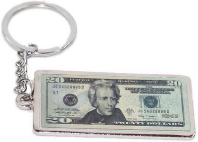 

Aura United States 20 Dollar Note Metal Key Chain(Multicolor)