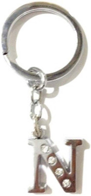 

Rashi Traders Alphabet N Chrome Key Chain(Silver)
