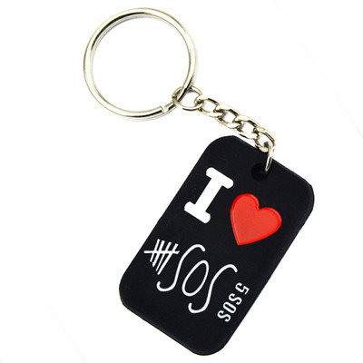 

24x7 eMall 5 Seconds of Summer black Locking Key Chain(Black)