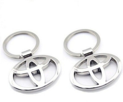 

Aura Set Of 2 Imported Toyota Cars Full Metal Locking Key Chain(Silver)