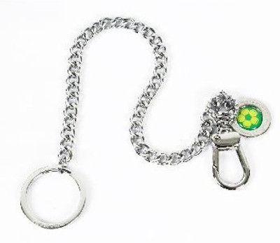 Skyways Football Pattern Sling-chain in Green & Yellow Key Chain(Multicolor)