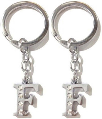 

Rashi Traders 2 Alphabet F Chrome Key Chain(Silver)