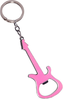 

Oyedeal Guitar Shape Bottle Opener KYCN160 Key Chain(Pink)