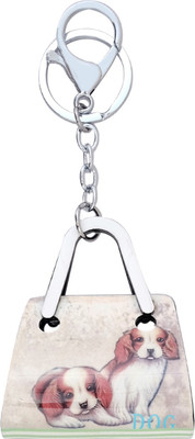 

Super Drool White Designer Acrylic Bag Locking Key Chain(White)