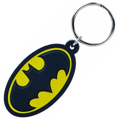 

Abzr Solid Batman Rubber KeyChain Key Chain(Black)