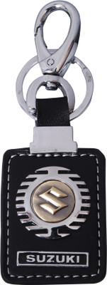 

Oyedeal Suzuki Leather Locking Key Chain(Black)