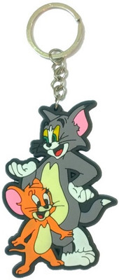

CTW Cute Tom and Jerry cartoon Rubber Key Chain(Grey, Orange)