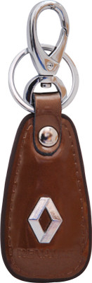 

Oyedeal KYCN1055 Renault Leather Metal Locking Key Chain(Brown)