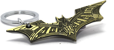 

AA Retail Batman Laser Engraved Bronze Premium Metal Key Chain(Green)