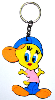 

Pin to Pen Tweety Rubber keychain Key Chain(Multicolor)