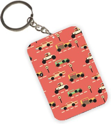 

The Crazy Me Vintage Car Pattern Key Chain(Multicolor)