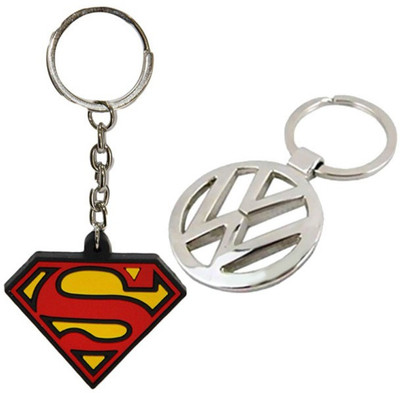 

Alexus Superman & Volkswagon Key Chain(Silver)