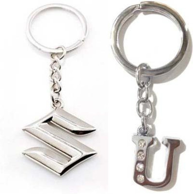 

Rashi Traders Maruti Suzuki & Alphabet V Key Chain(Silver)