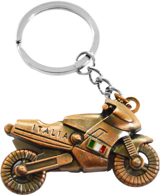 

Tech Fashion Bike Copper Colour Metal ring Beautiful Gift Boy Girl Men Women TF-535 Locking Key Chain(Multicolor)