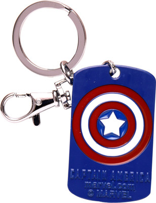 

Oyedeal Captain America Shield Pendant KYCN1487 Locking Key Chain(Blue)