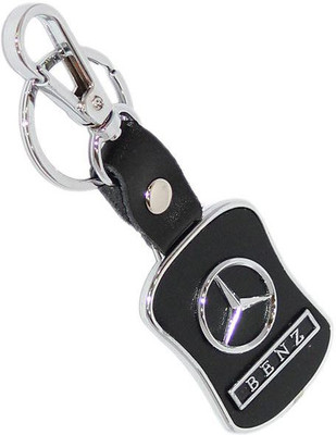 Aura Premium Quality Mercedes Benz Locking Key Chain(Black, Silver)