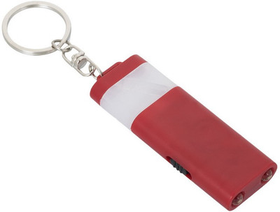 

Gadge KEYCHAIN WITH 2 LED TORCH AND LAMP (RED) Key Chain(Red)
