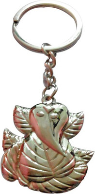 

ShopeGift Leaf Ganesha Key Chain(Silver)
