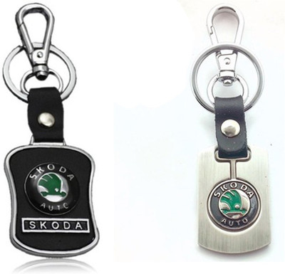 

City Choice Combo of Skoda Keychains Locking Key Chain(Multicolor)