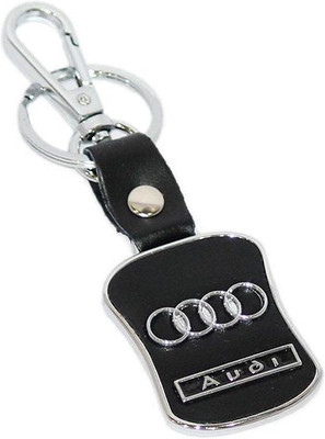 

Aura Premium Quality Audi Locking Key Chain(Black, Silver)