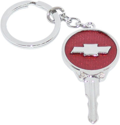 

Aura Imported Key Shape Metal Chevrolet Key Chain(Red, Silver)