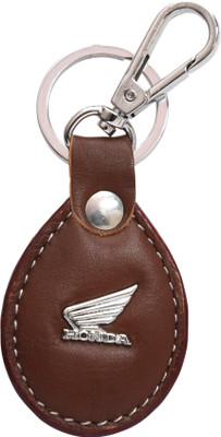 

Oyedeal Honda Faux Leather Metal KYCN1728 Locking Key Chain(Brown)