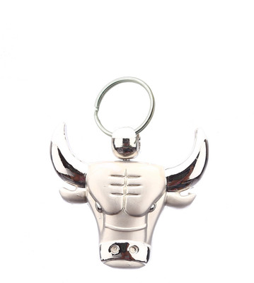 

Confident Rock Bull Face Key Chain(Silver)
