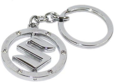 

Aura Imported Maruti Suzuki Revolving Full Metal Key Chain(Silver)