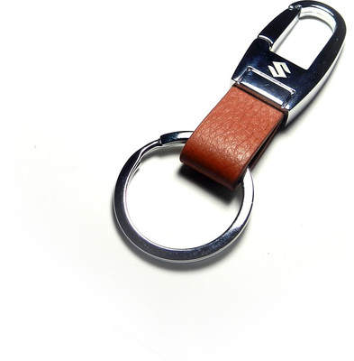 

Tech Pro Leatherite Brown Suzuki Locking Key Chain(Multicolor)