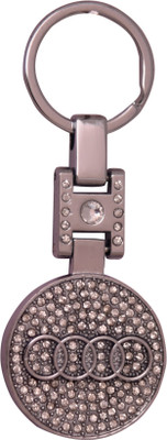 

Oyedeal KYCN1008 Audi Stone Studded Metal Key Chain(Silver)