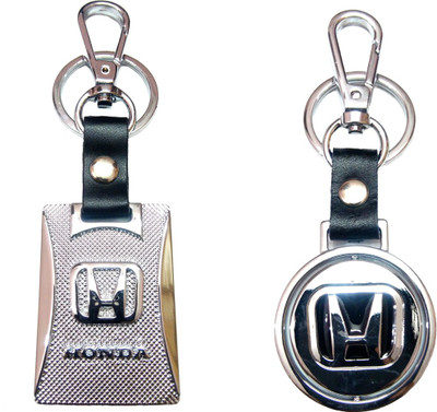 City Choice Combo of & Leather-Metal Hook Locking Key Chain(Multicolor)