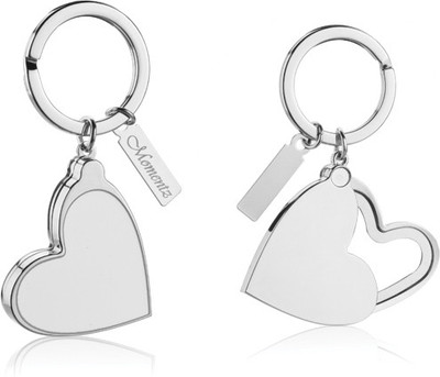 

Momentz Locket Plain Heart Key Chain(Silver)